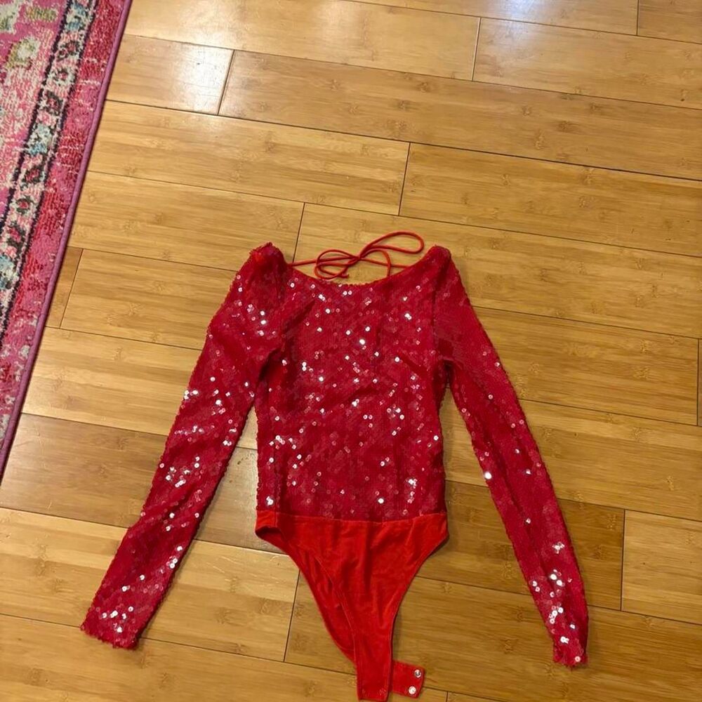 Bardot Women's Red Bodysuit